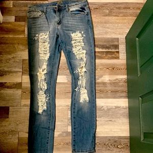 VIP distressed jeans
